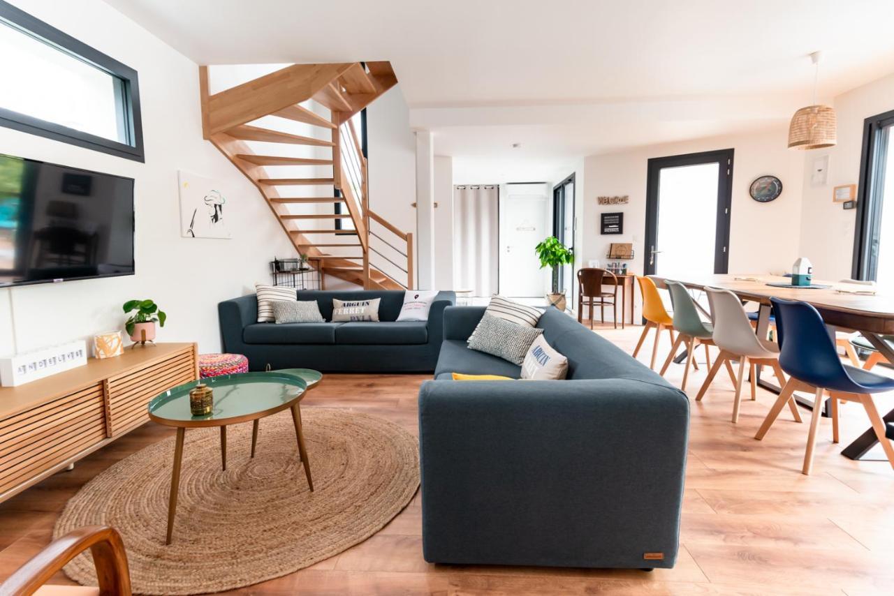 Frenchyhomes☆Villadeluxe☆Plage☆Piscine 앙데르노스레방 외부 사진