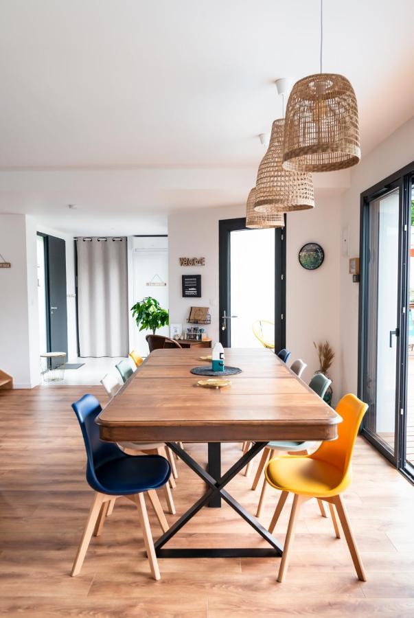 Frenchyhomes☆Villadeluxe☆Plage☆Piscine 앙데르노스레방 외부 사진