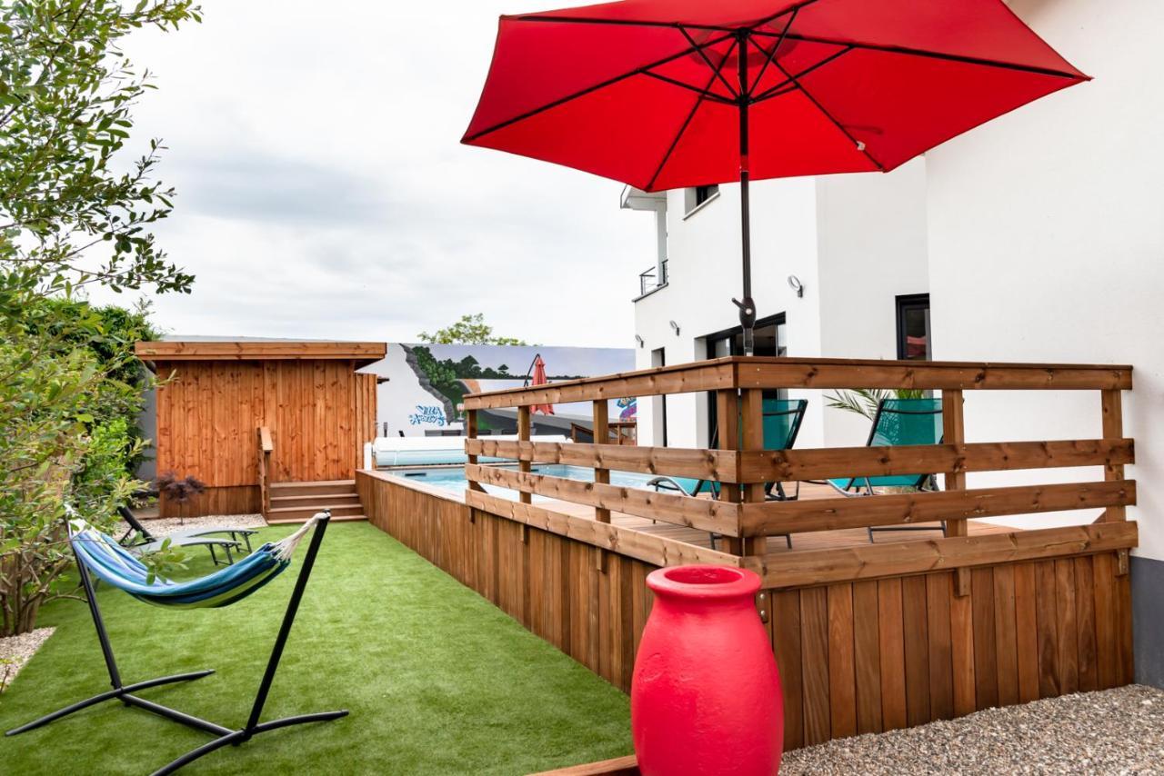 Frenchyhomes☆Villadeluxe☆Plage☆Piscine 앙데르노스레방 외부 사진